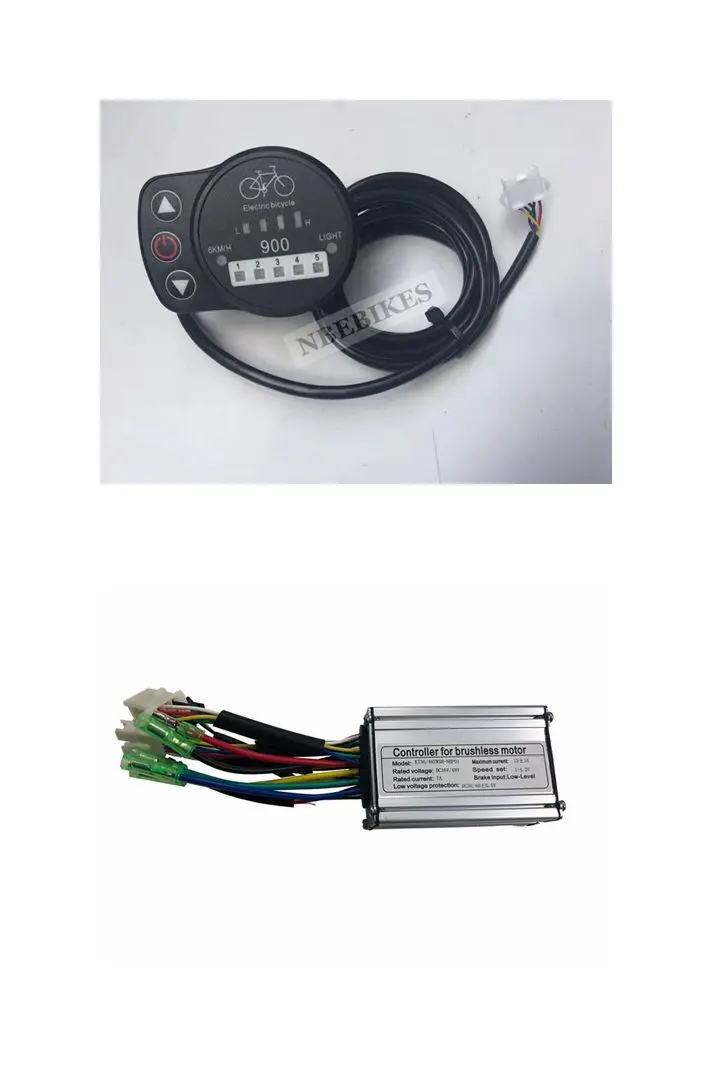 36 V/48 V 250W 15A мотор-контроллер постоянного тока без щетки контроллер электровелосипеда+ KT-LCD8H Цвет Дисплей один комплект, используется для 250 Вт, фара для электровелосипеда в комплекте