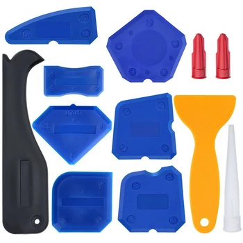 

12pcs/set Caulk Remover Practical Handheld Accessories Silicone Sealant Tool Scraper Multifunctional Durable Home Easy Operate
