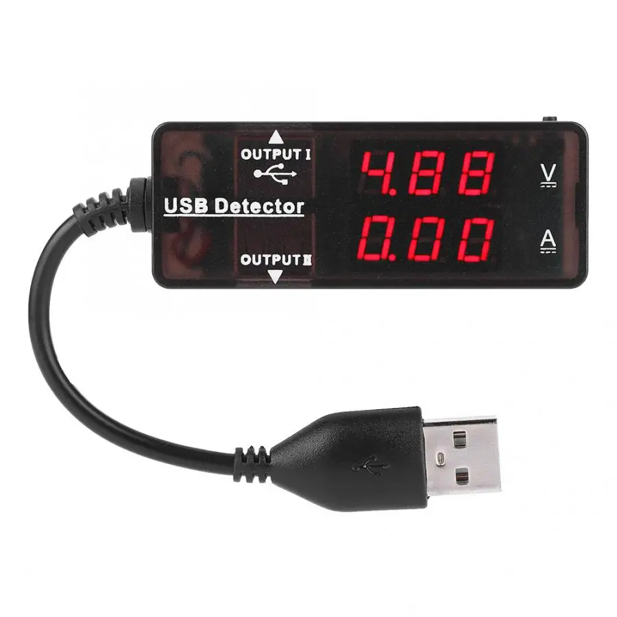 Синий YB26VA двойной Дисплей USB Вольтметр Амперметр Voltahe измеритель тока, для батареи Ёмкость тестер - Цвет: Синий