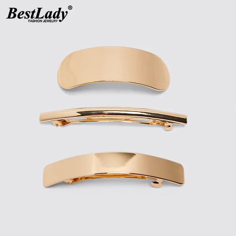 Лучшие женские золотые металлические заколки для волос, свадебные геометрические заколки, модные милые подарки для девушек, аксессуары для волос