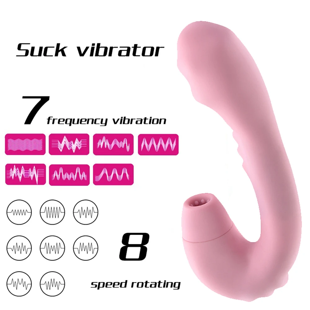 Rotating Dildo Vibrator Sex Toy for Women Heating G-Spot Nipple Clitoris Stimulation Sucking Vibrator Waterproof Sucker Vibrator (15)
