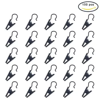 

1 Set Iron Heavy Duty Curtain Clips With Hook for Curtain Photos Home Decoration