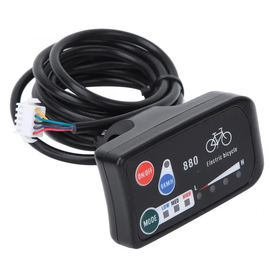 KT- LED880 WP/SM Bike Intelligent Control Normal Connector Panel Display Meter Bicycle Modification Electric LCD | Спорт и