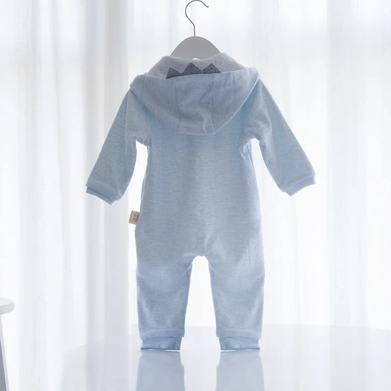 

Baby Onesie Spring And Autumn Spring Baby Clothes Nursing Hold Clothing 0-1-2-Year-Old Pure Cotton Newborns Hooded Romper
