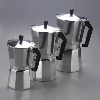 

Coffee Pot Mocha Pot Classic Octagonal Aluminum Pot Turkish Coffee Maker Espresso Press Travel Coffee Utensils 3 people 6 people