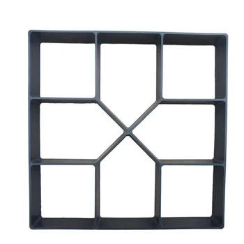 

Plastic DIY Path Maker Mold Square Manually Paving Cement Brick Molds for Garden Decoration (Black)