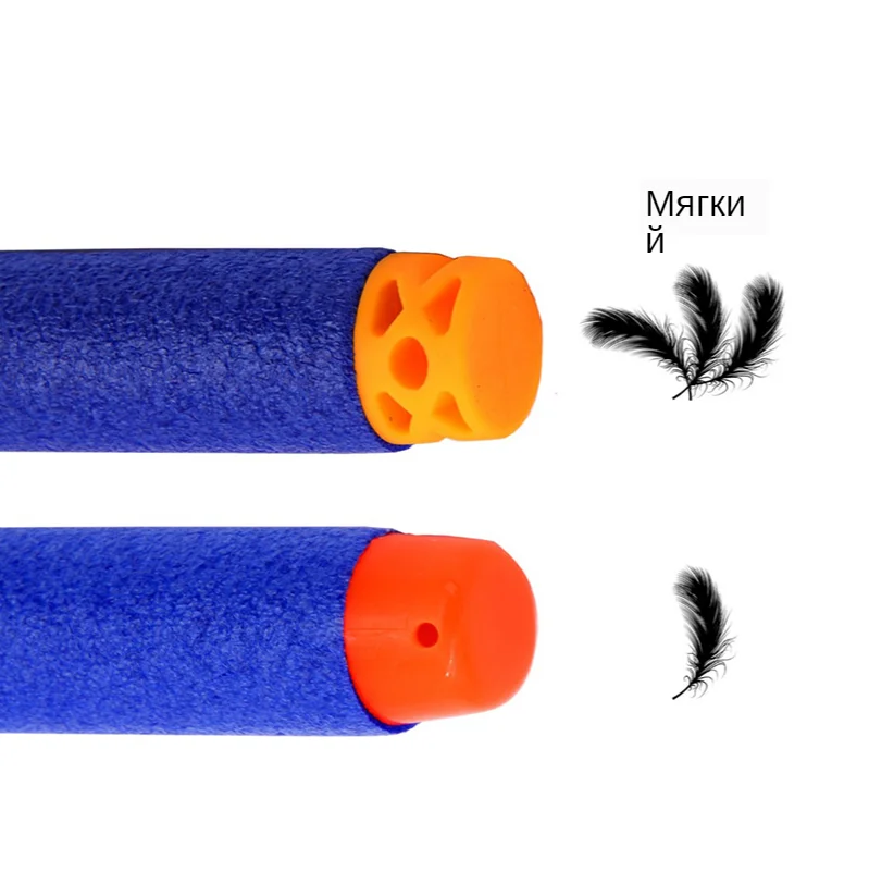 Ekind-100-Pcs-7-2-Centimetri-Tpr-Cialde-Testa-Morbido-Freccette-Ricarica-Schiuma-Proiettile-Compatibile-per