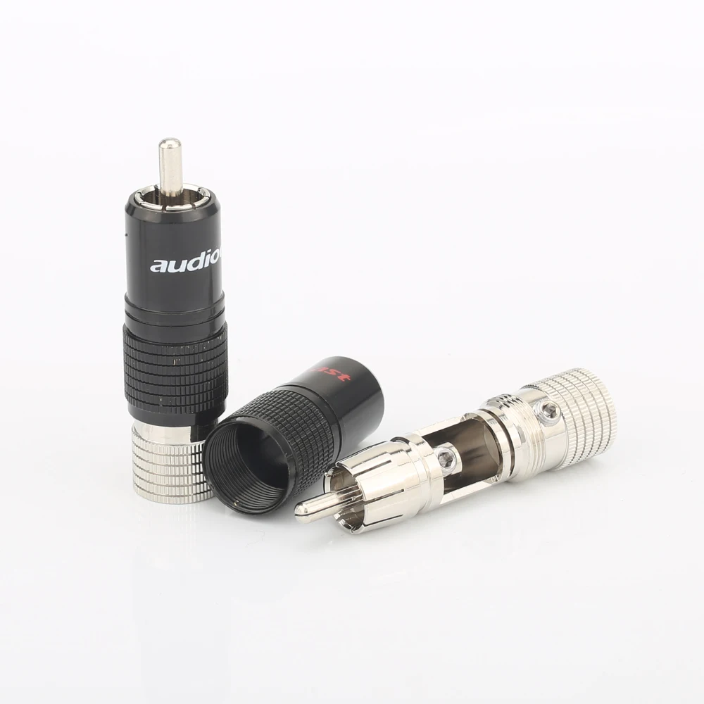 Аудиофил с родиевым покрытием RCA терминал аудиофил разъем Без припоя для DIY|solder rca