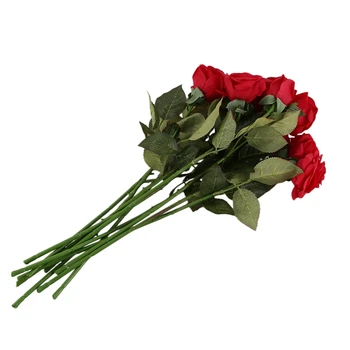 

New 10 pcs Latex Real Touch Rose Decor Rose Artificial Flowers Silk Flowers Floral Wedding Bouquet Home Party Design Flowers(dar