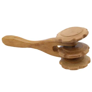 

High Quality Wood Slimming Tool Thin Leg Waist Natural Material Wooden Massage Roller Hand Push Beauty Care Facial Body Massager