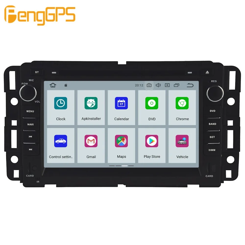 Sale Android 9.0 PX5 4+64GB car DVD player Built-in DSP Car multimedia Radio For GMC Yukon Tahoe 2007-2012 GPS Navigation 8