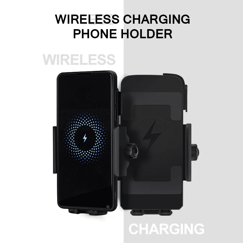 Универсальный держатель для телефона для мотоцикла для Xiaomi Qi зарядное устройство для зарядки мобильного телефона держатель для Iphone 11 быстрый беспроводной мотор аксессуары