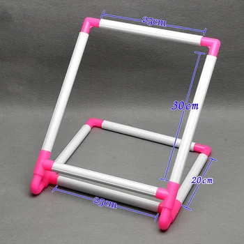 

Tambour Embroidery Frame Practical Plastic Cross Stitch Hoop Stand Holder Support Rack
