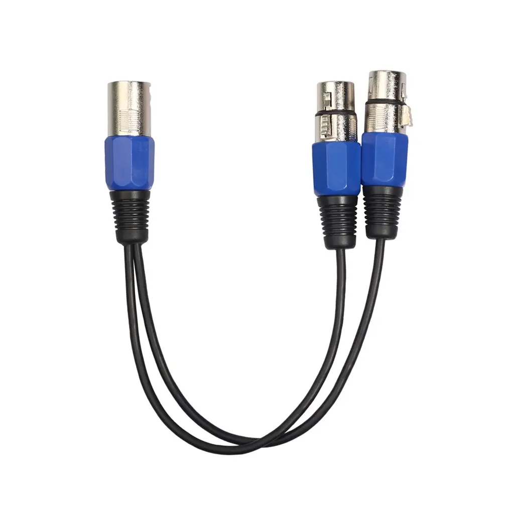 3 контактный разъем XLR для разъема Dual 2 гнездовой Y сплиттер аудио кабель адаптер