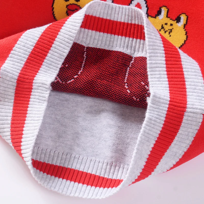 

Cartoon Fruit Rabbit Girls' Pullover Sweater 2019 Autumn And Winter New Style Korean-style CHILDREN'S Sweater Mixed Colors CHILD