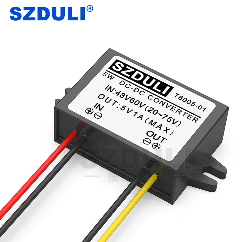 Преобразователь для CC 36V 48V 60V a 5V 1A регулятора мощности редуктора напряжения 20~ 75V a 5V