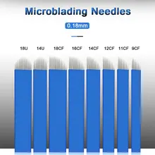 Перманентный микроблейдинг игла для коррекции бровей Перманентный макияж ручные Иглы для татуировки бровей