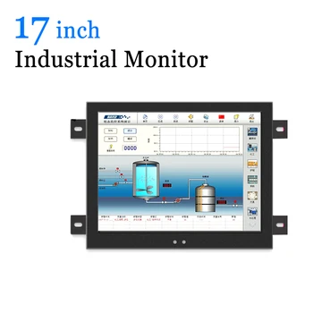 

17 inch Metal Shell Industrial Wall Hanging Monitor LCD Computer with VGA HDMI DVI AV TV Output