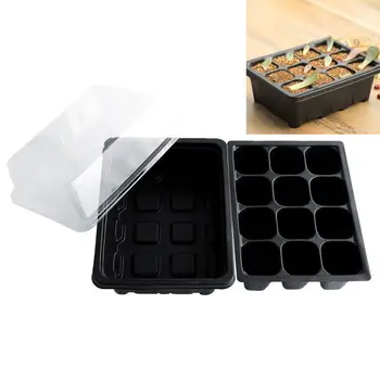 

1pcs Gardening Seedling Starter Tray Supplies 12-hole Box Cutting Box Tray Grow Propagation Pot Garden Seedling Seedling Y2T4