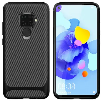 

50pcs/lot Soft TPU Ultra Slim Rugged Carbon Fiber Case For Huawei Nova 5i Pro