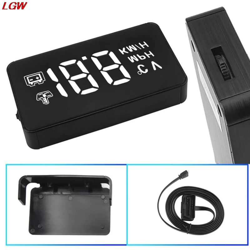 

Car HUD Head Up Display A100 OBD2 EUOBD Overspeed Warning System Projector US Windshield speed projector for car