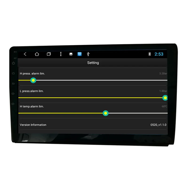 Автомобильный TPMS для Android USB система мониторинга давления в шинах навигационный дисплей беспроводной автомобильный сигнализатор давления в шинах