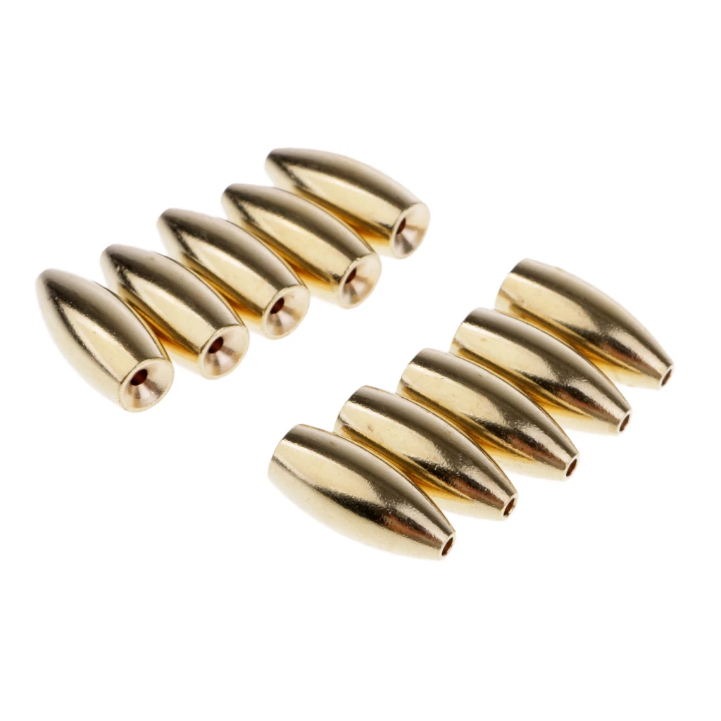 

20pcs Fishing Sinkers Brass Weights Jig Hooks Fishing Swivel Ring Connector Dropshipping