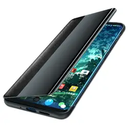 Huawei P30 Pro, чехол из натуральной кожи Vpower, Роскошный кожаный флип-чехол с окошком Smart View для huawei P30/P30 Pro, чехлы для телефонов