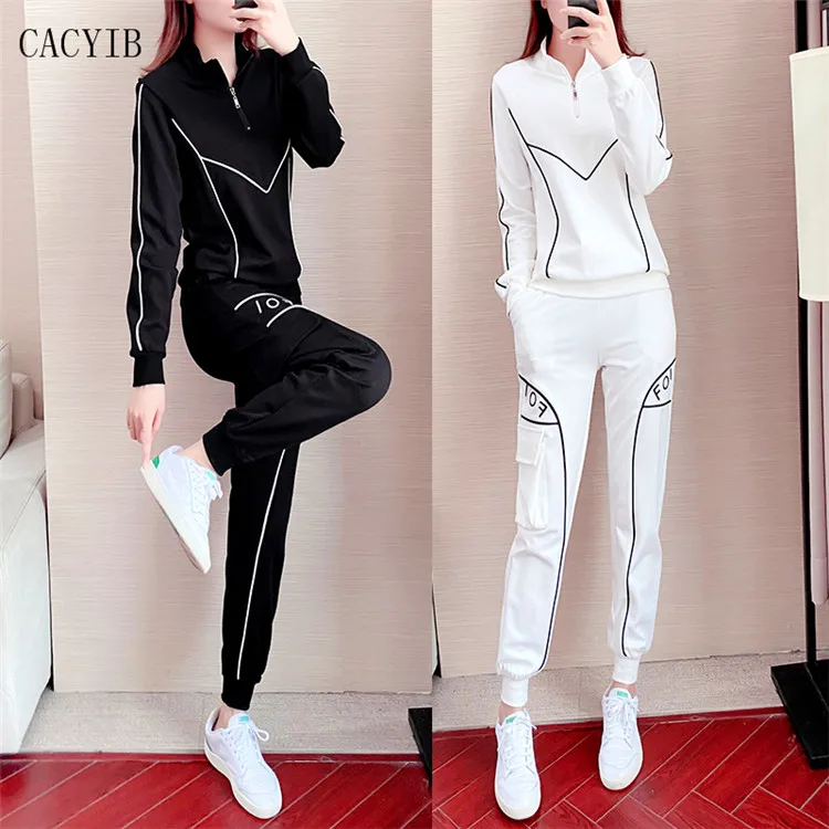 

Velvet Sports Suit Fashion Lady Spring Autumn Women