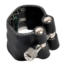 10 PCS Bb clarinet ligature,great leather material,clarinet parts