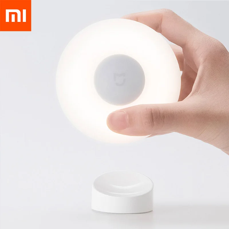 Xiaomi Mijia светодиодный индукционный ночник 2 лампы яркость регулируемый инфракрасный умный датчик человеческого тела с магнитным Bas