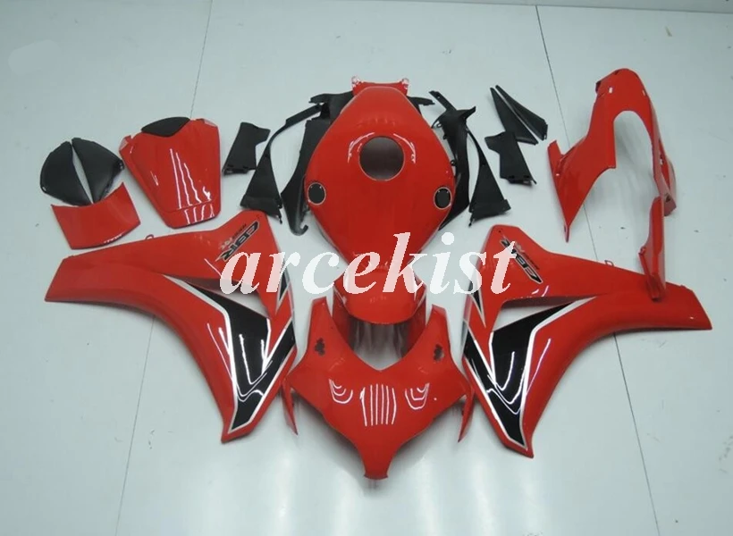 Литья под давлением ABS полный комплект обтекателей Подходит для Honda CBR1000RR 08 09 10 11 2008 2009 2010 2011 CBR1000 тела комплект красное глянцевое пресс - Цвет: red
