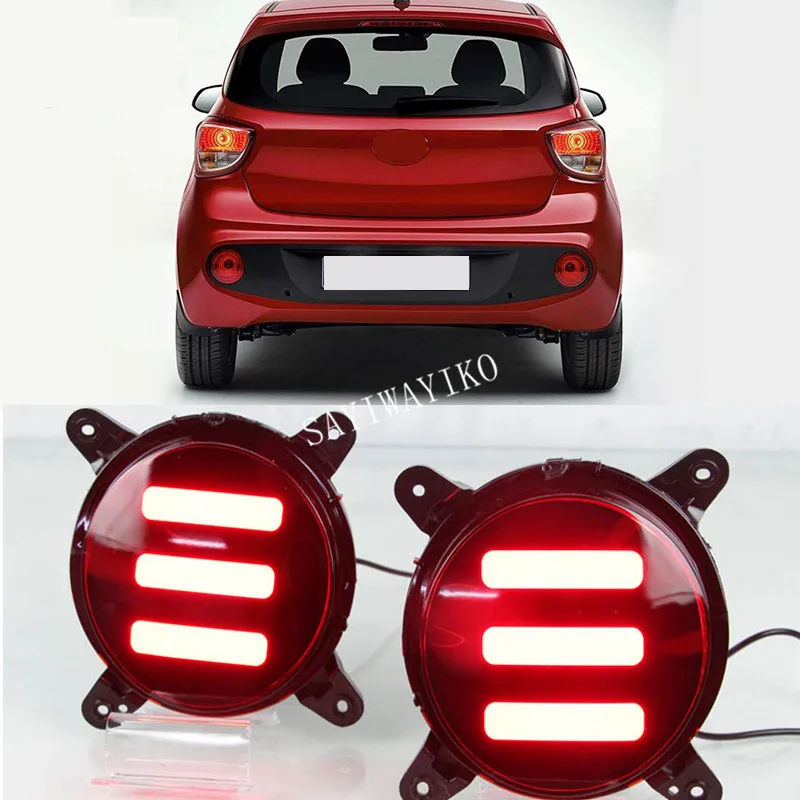 LED Reflector Rear Bumper Tail Light For Hyundai Grand I10 I10x 2017