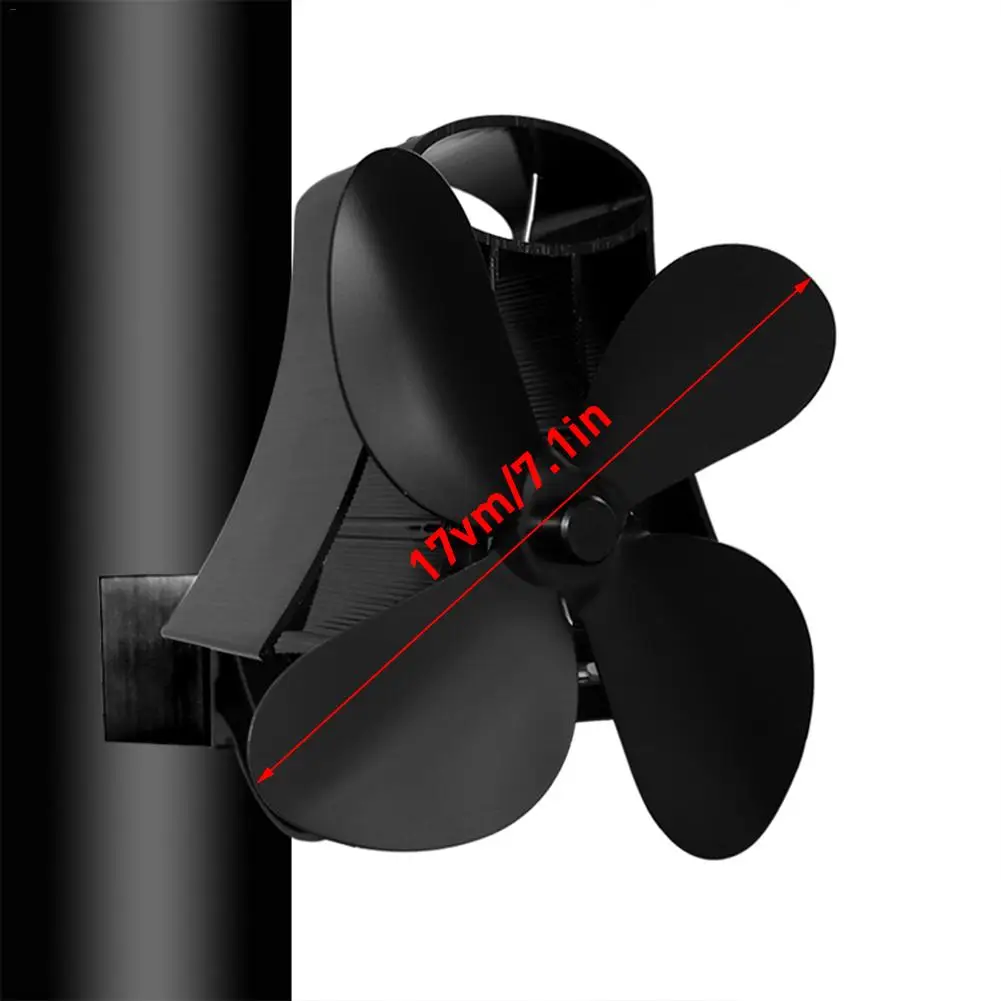 

4-Blade Heat Chimney Fan For Wall Hanging Stove Fan With Fan Environmentally Friendly Silent Fan