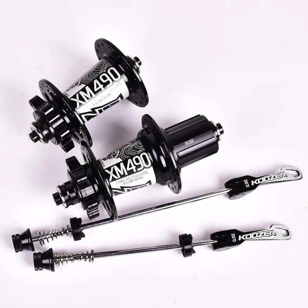 New koozer cubes 4 bearing mtb mountain bike hub rear 10*135mm qr100*15 12*142mm up to 28/32/36 brake cube holes xm490
