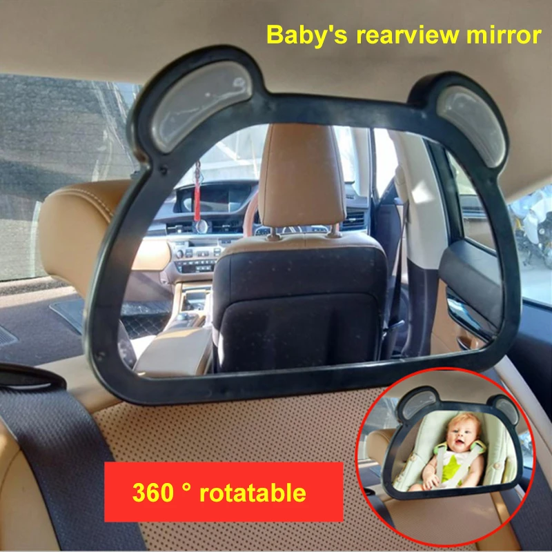 Coche bebé espejos LED espejo retrovisor para coche bebé auxiliar de espejo de observación bebé espejo asiento de seguridad infantil espejo retrovisor|Espejos interiores| - AliExpress