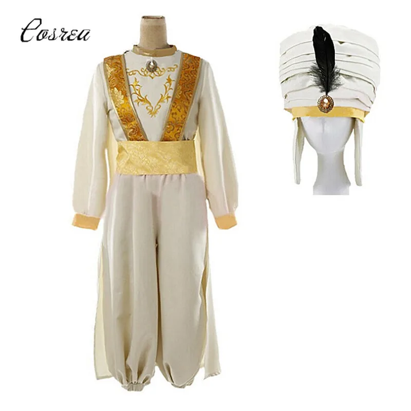 

New Carnival Clothing Anime Aladdin Lamp Prince Cosplay Costume Adult Halloween Costume for Men Aladdin Costume Full Set