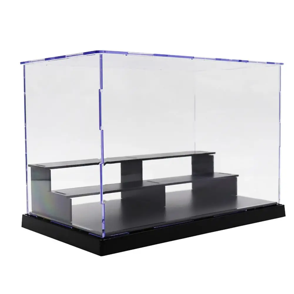 

25*14.5*17cm 3-Tier Dustproof Clear Acrylic Action Figure Model DIY Display Case Storage Box gift for kids children New