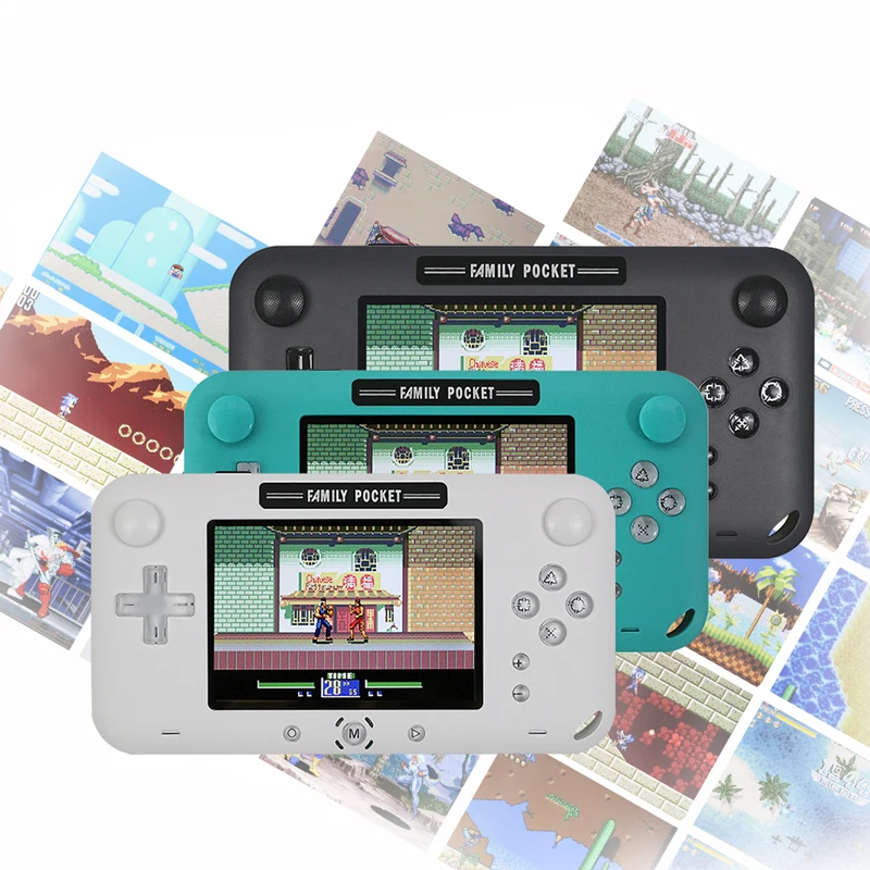 Ретро портативная мини классическая портативная игровая консоль 8-Bit 4,0 дюймов цветной Детский Цветной игровой плеер встроенный 208 игр