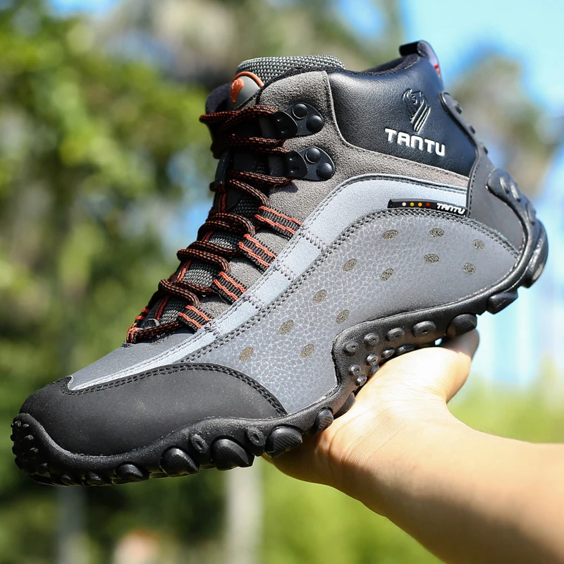 Men's Winter Super Warm PU Leather Ankle Boots Men's Autumn Waterproof Snow Boots Casual Autumn Boots Men's Shoes 39-46