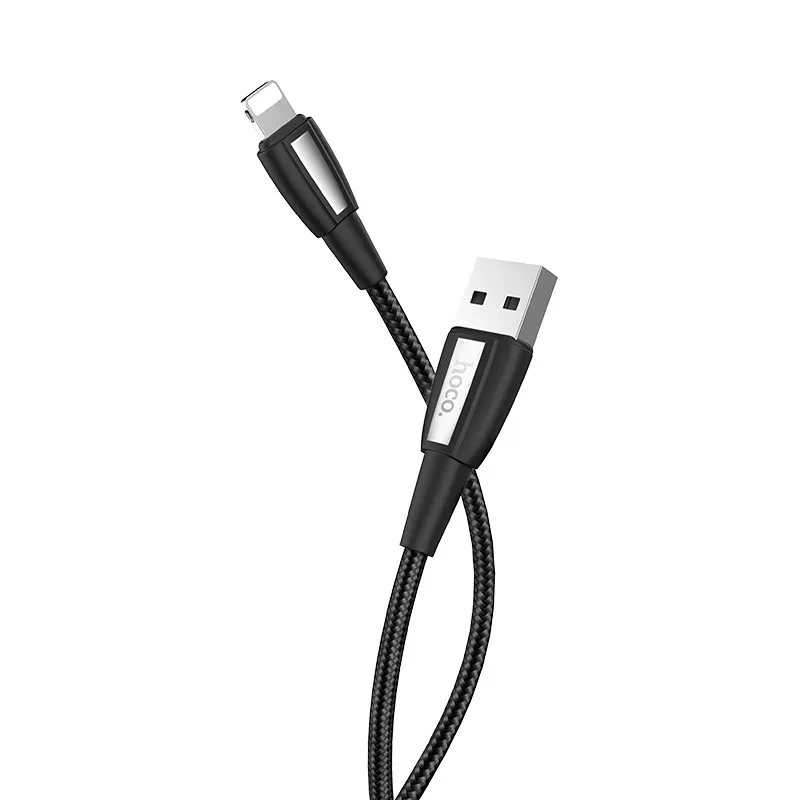 HOCO X39 33 шт./лот 1 М прочный нейлоновый USB кабель для iPhone type-C кабель Micro кабель для samsung USB C кабель - Цвет: Black for iPhone