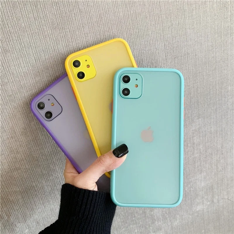 Прозрачный противоударный чехол для телефона iPhone 11 Pro X XR XS Max 6 6s 7 8 Plus чехол-бампер