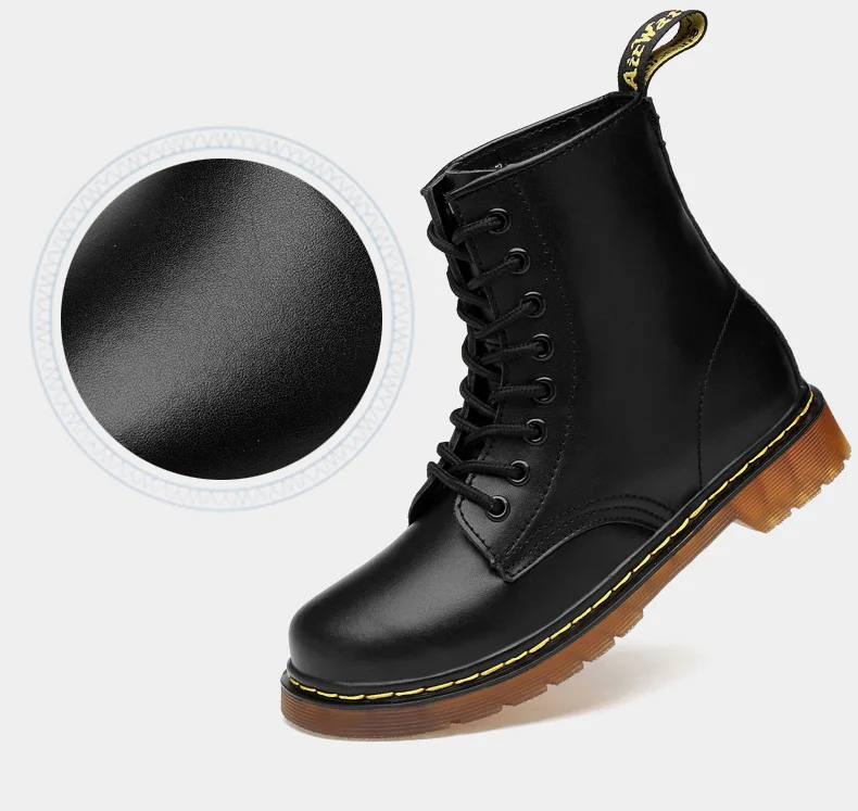Ботинки мужская в стиле "панк"; ботинки на резиновой подошве; zapatos de hombre; на плоской подошве; кожаные сапожки; Ботинки Martin; ботильоны Для мужчин, натуральная кожа