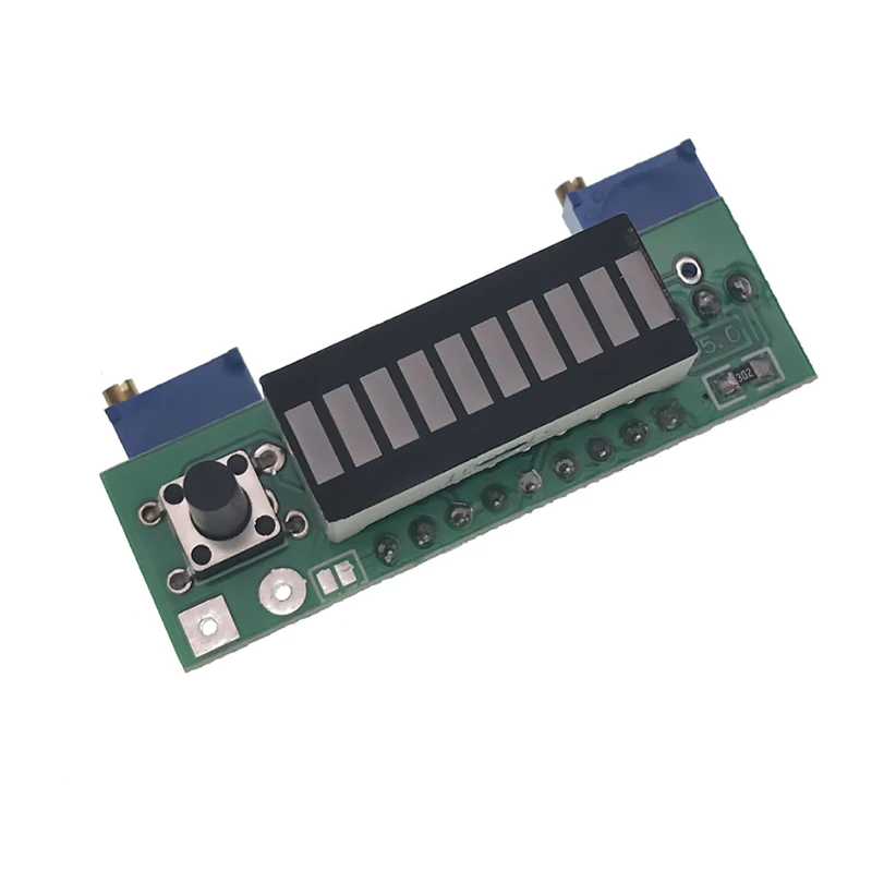

LM3914 10 Segment 3.7V Lithium 12V Battery Capacity Indicator Module Power Level Tester LED Display Electronic DIY Kits