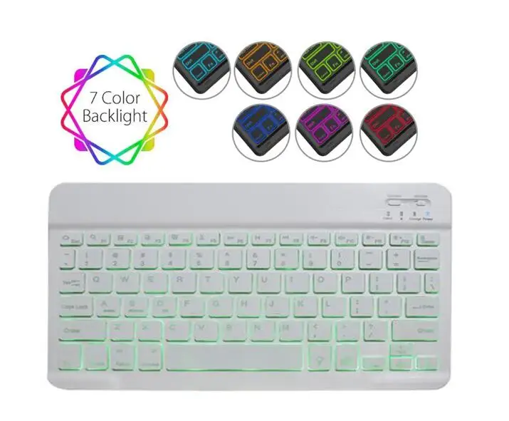 Магнитный умный чехол клавиатура для hp ElitePad 1000 G2 900 G1 10,1 дюймов планшетная клавиатура Bluetooth PU кожаный защитный чехол+ ручка - Цвет: Led light keyboard