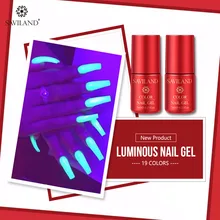 Saviland светится в темноте лак для ногтей Блестящий Гель-лак светящийся неоновый Гель-лак для ногтей летний Флуоресцентный впитывающий УФ-гель лак