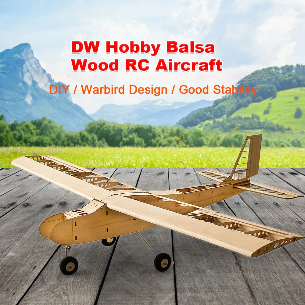

DW Hobby T4001 1550mm Wingspan Airplane Balsa Wooden RC Aircraft Toy KIT Airplane DIY