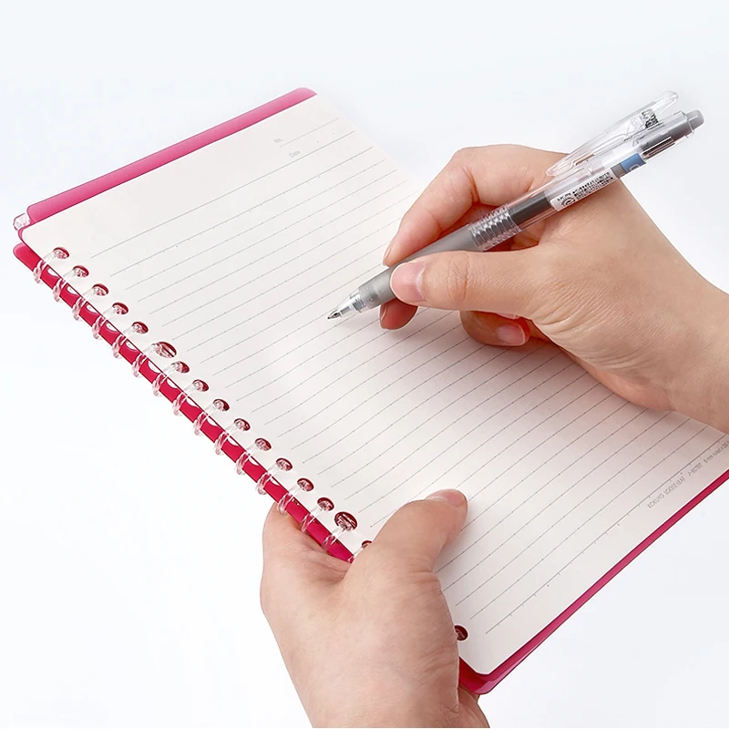 Japan KOKUYO Loose-leaf Smartring Ultra-thin B5 Binder Bend Foldable A5 Notebook Translucent Student Coil Stationery Japan KOKUYO Loose-leaf Smartring Ultra-thin B5 Binder Bend Foldable A5 Notebook Translucent Student Coil Stationery