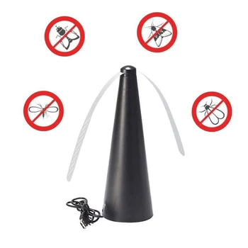 

USB Multi-function Fly Repellent With Fan Leaf Mosquito Repellent Pest Control Products For Meat Stall Fruit Shop DFT