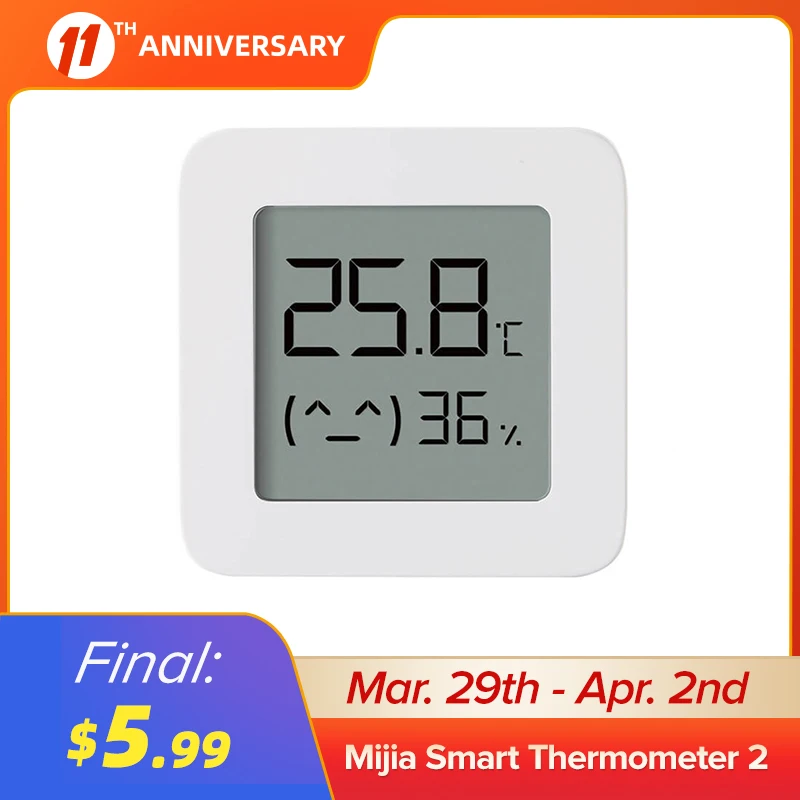 Xiaomi Mijia Digital Hygrometer Thermometer Smart Temperaturfeuchtigkeitssensor 
